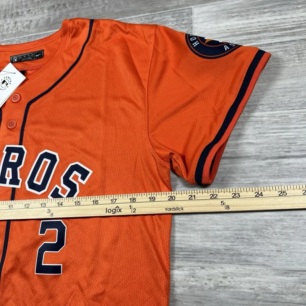 Nike Alex Bregman Jersey Orange Houston Astros‎ #2 Youth XL (18/20) $125 MSRP